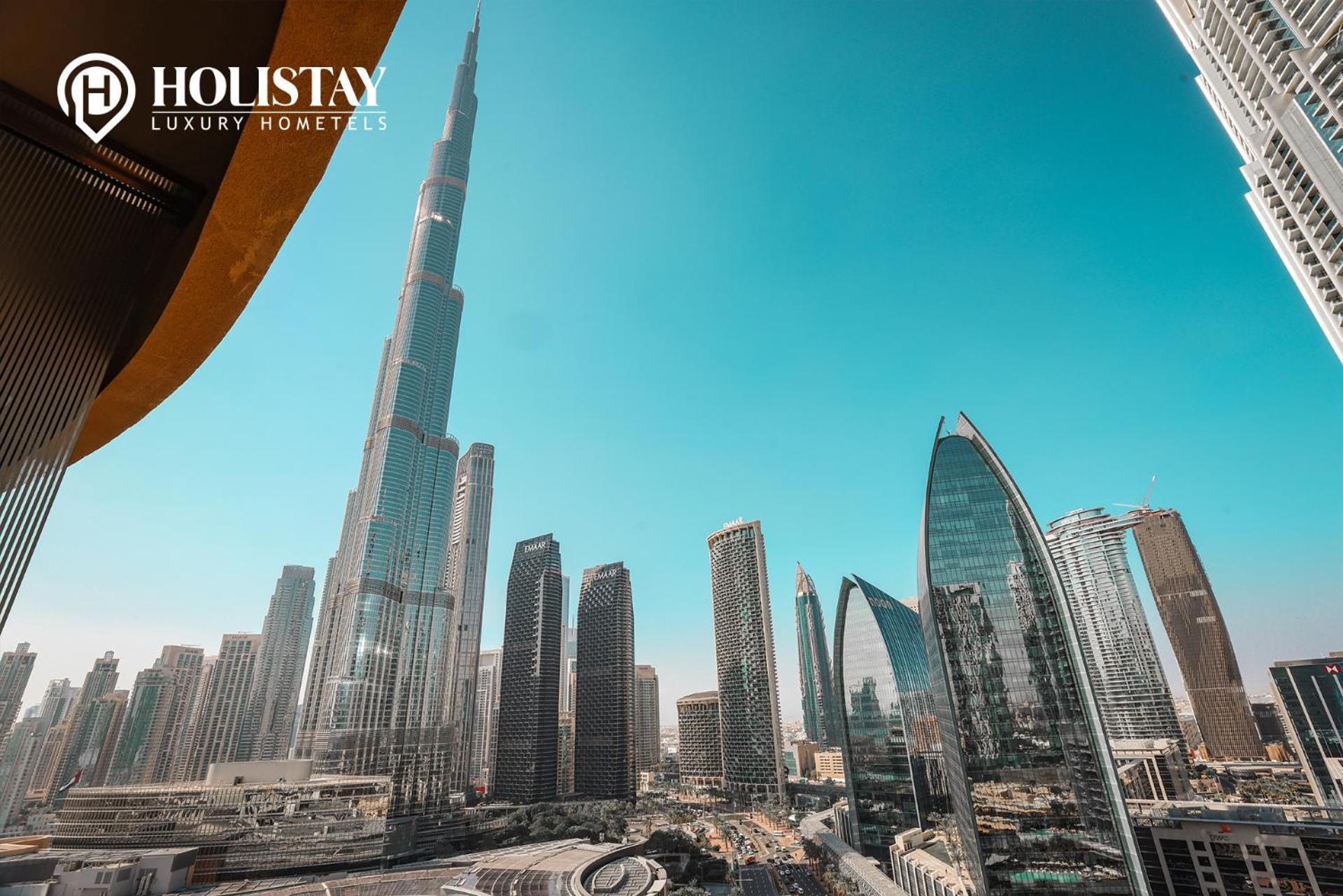 Holistay Luxury Homes - Burj Khalifa View - Direct Access Dubai Mall Exteriör bild