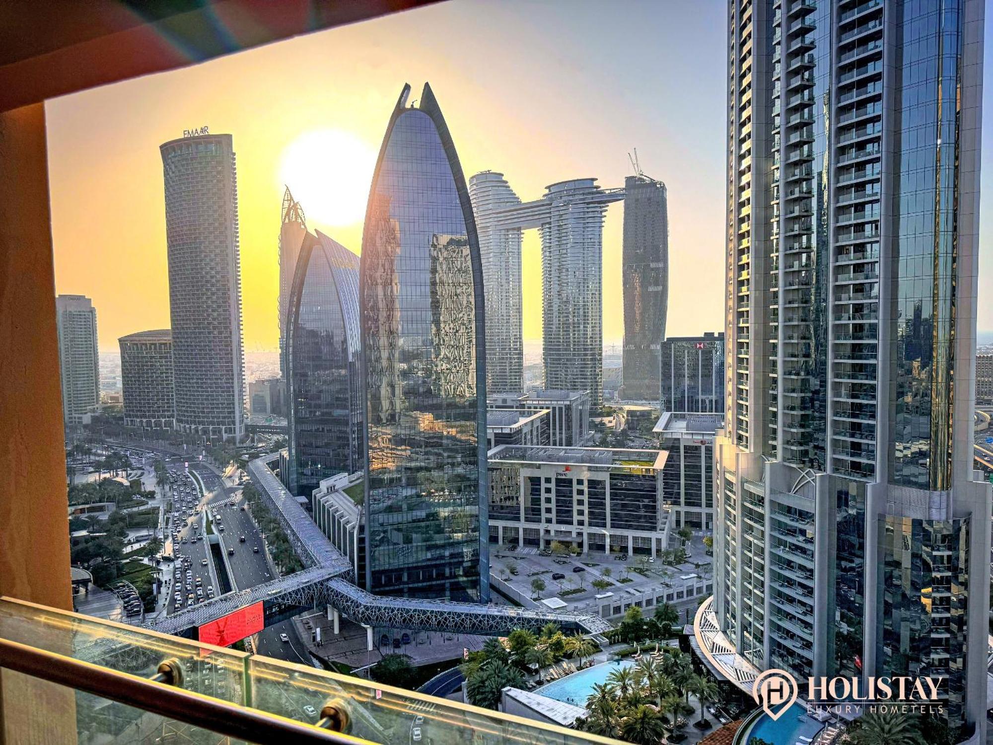 Holistay Luxury Homes - Burj Khalifa View - Direct Access Dubai Mall Exteriör bild